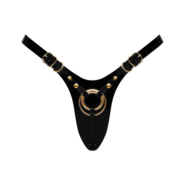 Uprząż strap-on Fabulous Strap-on-me czarny błyszczący One Size - zdjęcie główne