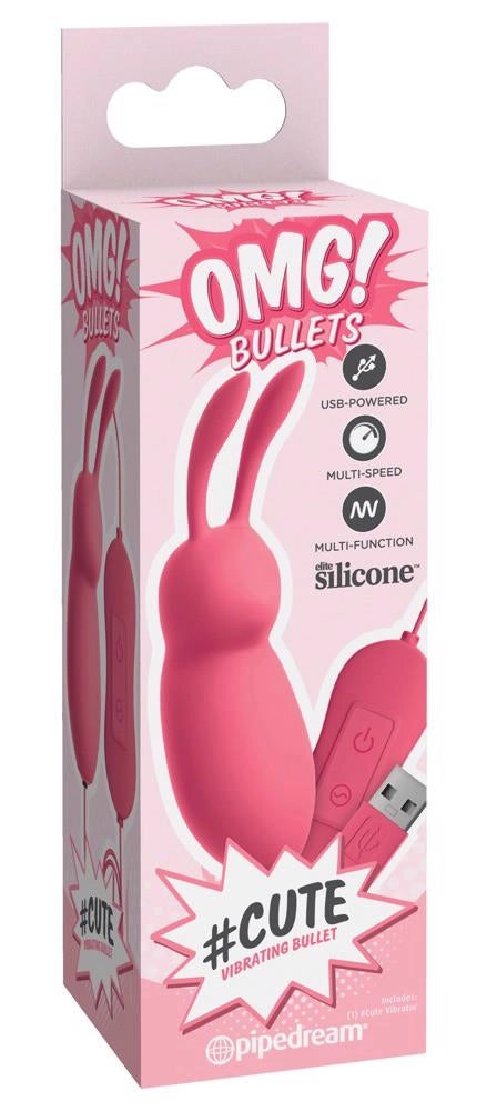 Wibrator bullet króliczek OMG! 20 trybów 8,3 cm - zdjęcie główne