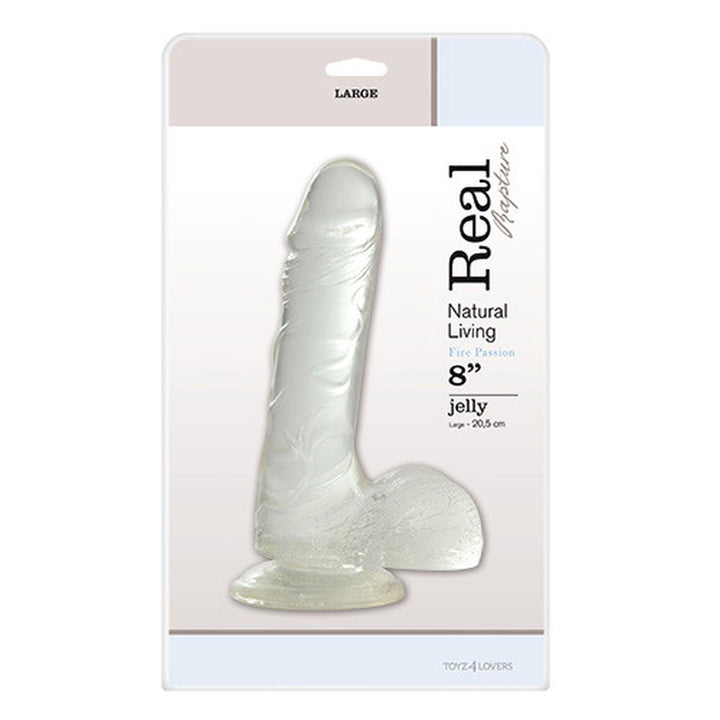 Dildo żelowe Real Rapture Clear 20 cm - zdjęcie główne