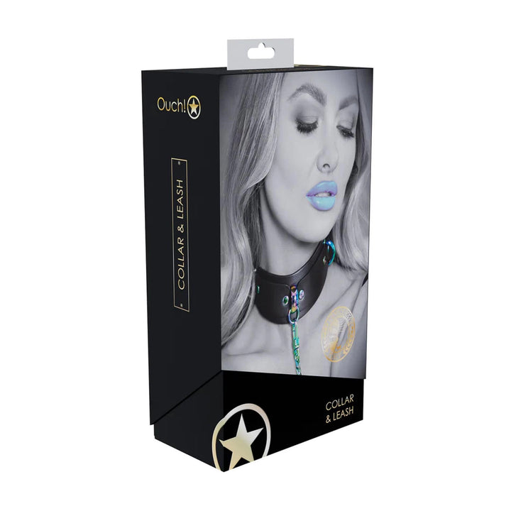 Obroża z smyczą Venice Collection Ouch! - zdjęcie główne