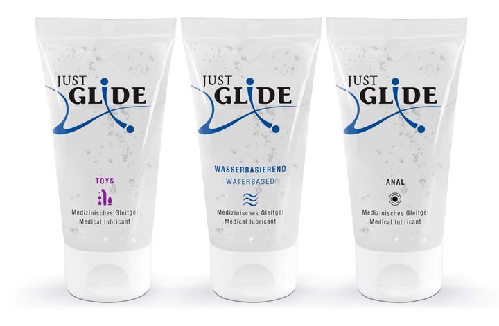 Zestaw lubrykantów na bazie wody Just Glide 3x50 ml - zdjęcie główne