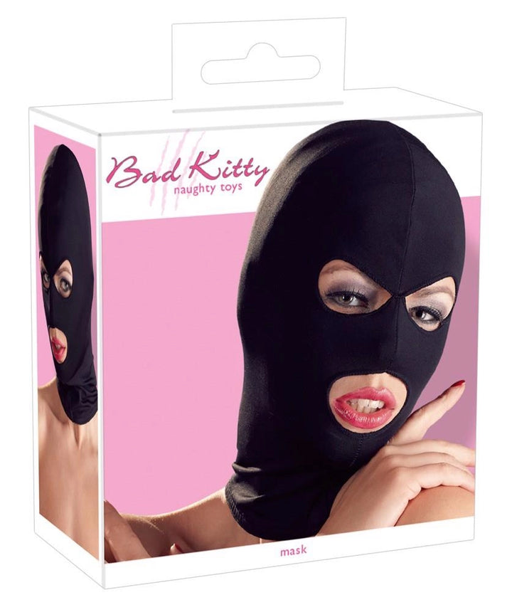 Maska na głowę BDSM Bad Kitty czarna - zdjęcie główne
