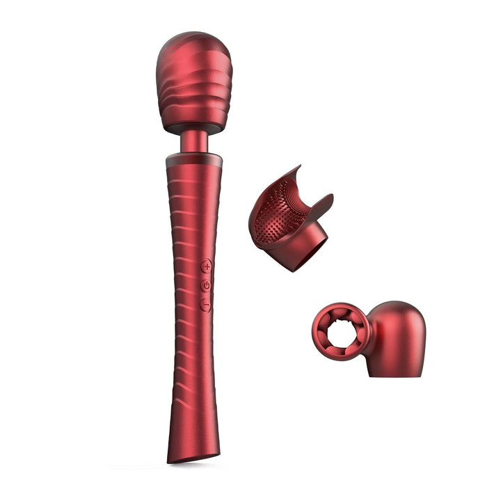 Masażer wibracyjny Man.wand Edgy 5 trybów USB czerwony 30 cm - zdjęcie główne