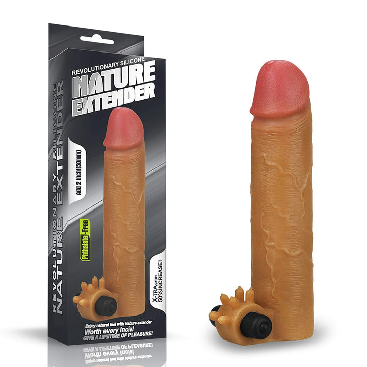 Przedłużka silikonowa wibrująca Lovetoy 19 cm - zdjęcie główne