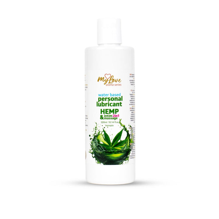 Żel 2w1 do masażu i intymnych doznań MyLove Hemp 300 ml - zdjęcie główne
