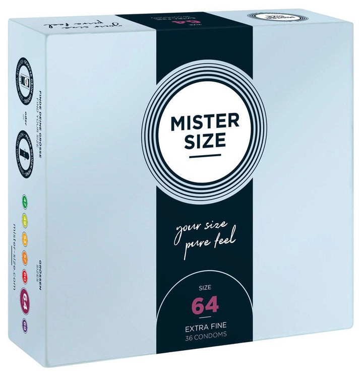 Prezerwatywy Mister Size 64 mm 36 szt. wegańskie - zdjęcie główne