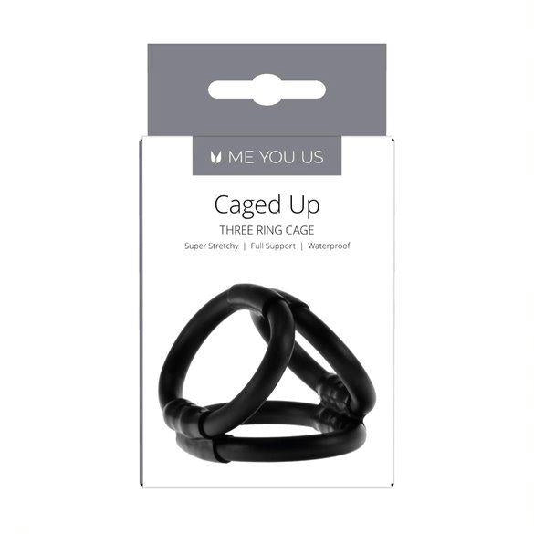 Pierścień erekcyjny Me You Us Caged Up czarny - zdjęcie główne