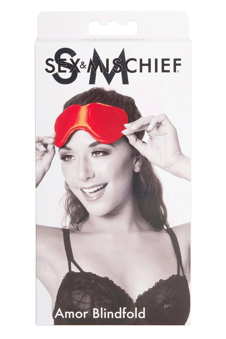Maska na oczy Sportsheets SM Amor czerwona - zdjęcie główne