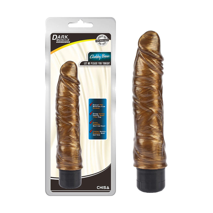 Realistyczny wibrator Chubby Beau-Gold DarkMuscle 21,5 cm - zdjęcie główne
