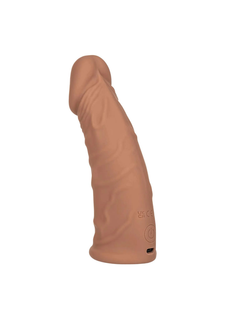 Przedłużka wibrująca Calexotics 10 trybów USB karmelowa 17,8 cm - zdjęcie główne