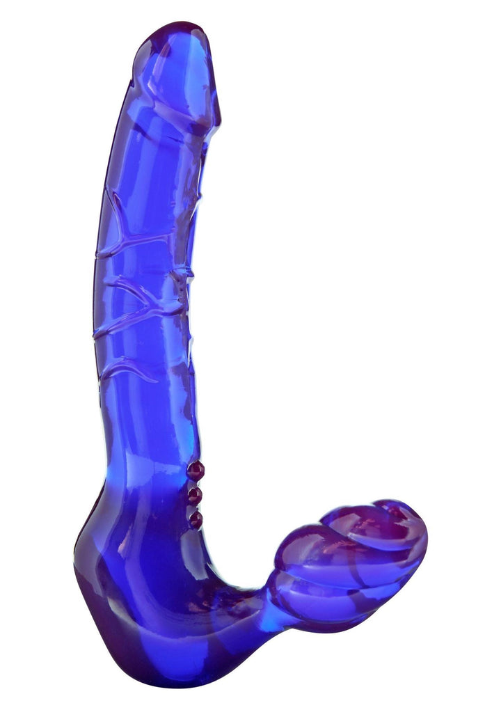 Proteza penisa strapless ToyJoy fioletowa - zdjęcie główne