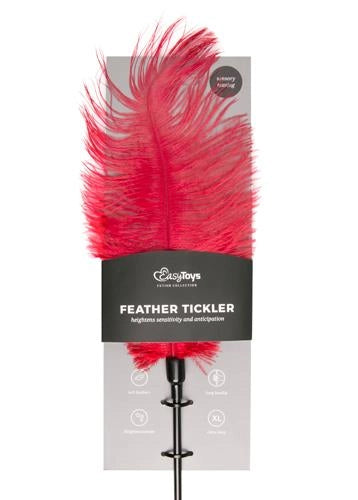 Łaskoczące piórko EasyToys czerwone 54 cm - zdjęcie główne
