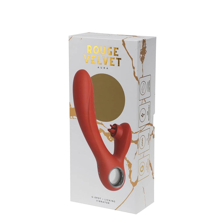 Wibrator punktu G z ruchem licking Rouge Velvet 10 trybów USB - zdjęcie główne
