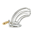 Klatka na penisa Fantasy stal nierdzewna z zamkiem 12 cm