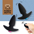 Zestaw wibrujących plugów analnych FeelzToys FunkyButts z pilotem