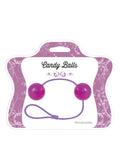 Kulki stymulujące Candy Balls fioletowe 21,5 cm