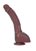Dildo realistyczne Calexotics Adam Dexter Cock brązowe 21,5 cm