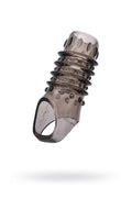 Nakładka na penisa XLover by TOYFA TPE 10,5 cm przezroczysty czarny