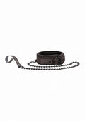 Obroża ze smyczą Elegant Ouch! tytanowo-szara 97 cm