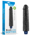 Dildo realistyczne Lovetoy Real Softee 10 trybów USB wodoodporne 24 cm czarny