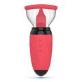 Stymulator z wibrującymi językami i ssaniem Crushious Scarlet 14,6 cm USB