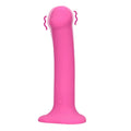 Dildo wibrujące Loveline 18,1 cm różowe