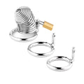 Klatka na penisa stal nierdzewna B-Series HeavyFun 7,7 cm