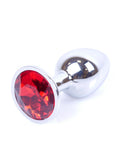 Biżuteria analna B - Series HeavyFun stal nierdzewna czerwona 7 cm