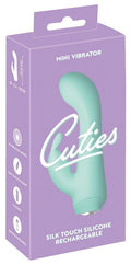 Wibrator mini Cuties 10 trybów USB zielony 13,6 cm