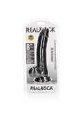 Dildo realistyczne zakrzywione RealRock z przyssawką 20,5 cm