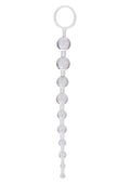 Kulki analne Platinum X-10 Beads Calexotics 26 cm srebrny