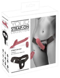 Strap-on wibrujący z funkcją posuwistą You2Toys 26,2 cm różowy