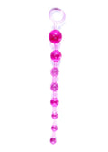 Kulki analne Jelly Anal 10 kulek EasyLove 29 cm różowy