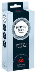 Prezerwatywy Mister Size 60 mm 10 szt. wegańskie
