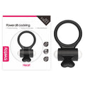 Pierścień wibracyjny Lovetoy silikonowy czarny 7 cm