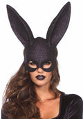 Maska BDSM króliczka Glitter Masquerade Leg Avenue czarna