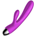 Wibrator króliczek pulsacyjny z grzaniem B - Series Fox 20,4 cm fioletowy USB