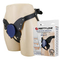 Majtki z uprzężą do strap-on Pretty Love Caldric II czarno-niebieskie