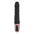 Wibrator realistyczny Driller De Luxe Power Escorts 21 cm czarny