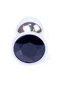 Korek analny z diamencikiem B - Series HeavyFun 7 cm czarny