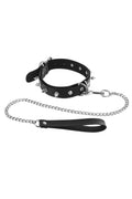 Obroża z kolcami Spicke Choker Fetish Tentation czarna