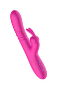 Wibrator króliczek B - Series Cute 10 trybów USB wodoodporny różowoczerwony