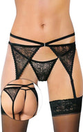 Pas do pończoch ze stringami Garterbelt 3318 SoftLine Collection