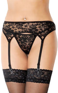 Pas do pończoch z stringami koronkowy SoftLine Collection