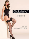 Pończochy kabaretki Gabriella czarne M/L