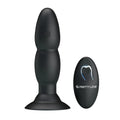 Korek analny wibrujący Pretty Love z koralikami 13,5 cm czarny