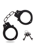Kajdanki metalowe ToyJoy czarne 6 cm