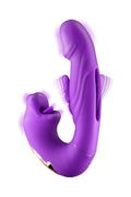 Wibrator króliczek Kissy Yoba 21 trybów USB fioletowy 17,6 cm