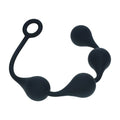 Kulki analne silikonowe Waterdrop Levelz by Shots 4 cm czarne