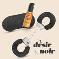 Zestaw kajdanek Désir Noir Crushious z opaską i lubrykantem 50 ml